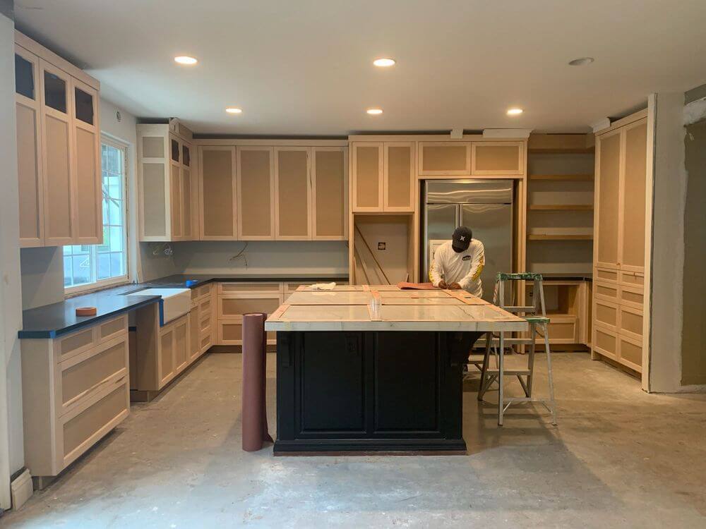 kitchen-cabinet-painting-planning-and-masking-kitchen