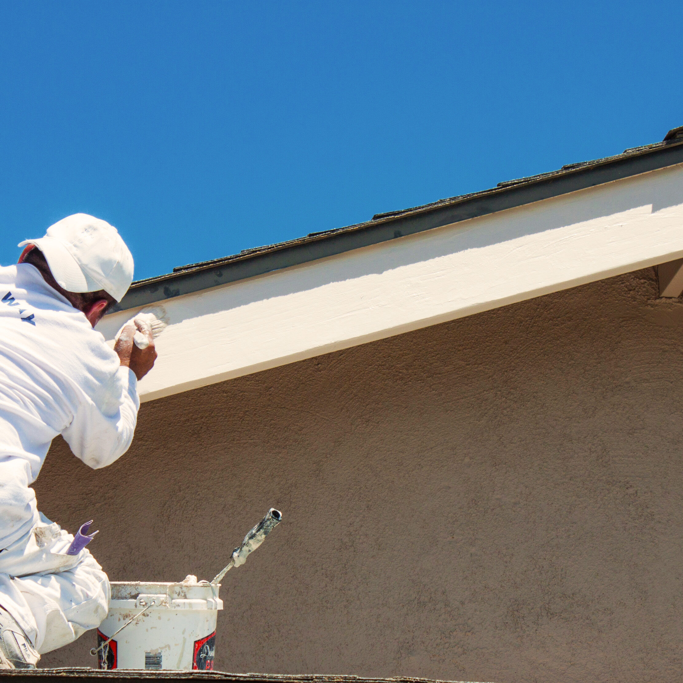 Painting the trim 