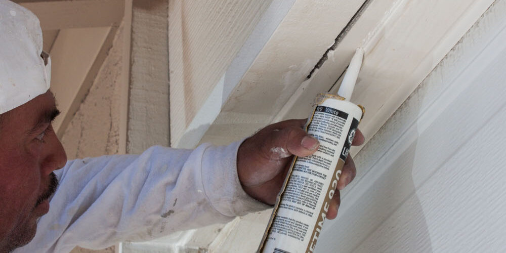 Door House Painting prep Work Caulking Interior Door Frame