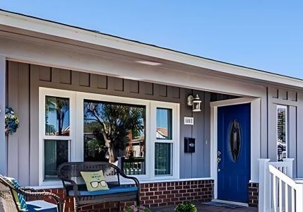 Siding on a Huntington Beach home professionally painted by One Way Painting, featuring a smooth, even finish that enhances the home's exterior appearance and durability.
