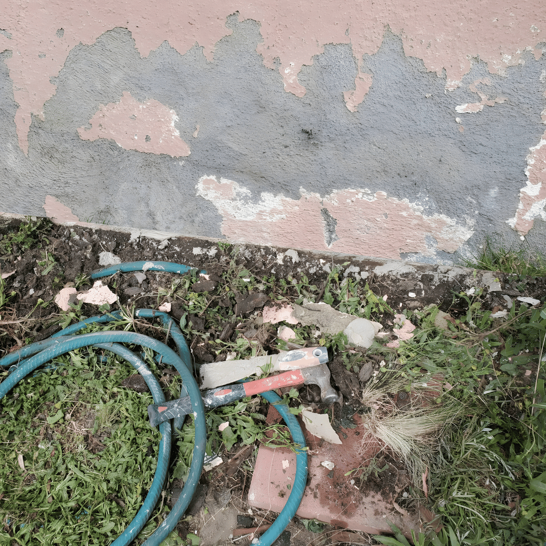 trenching-around-stucco